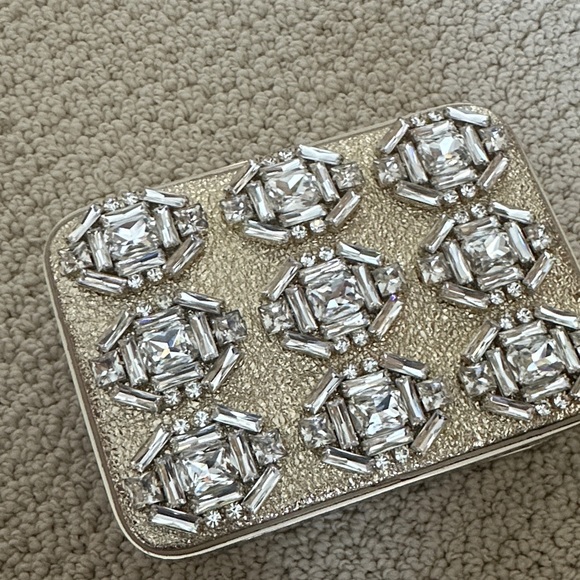 kate spade Handbags - Kate Spade Gold and Silver Chic Clutch